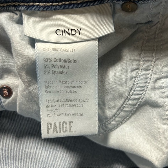 Paige Cindy Button Fly Jeans in Skysong Size 27 - Picture 10 of 11